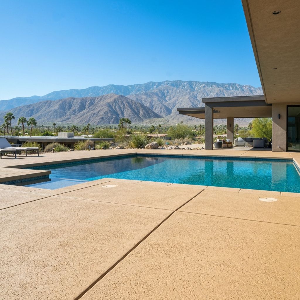 Pool deck coating