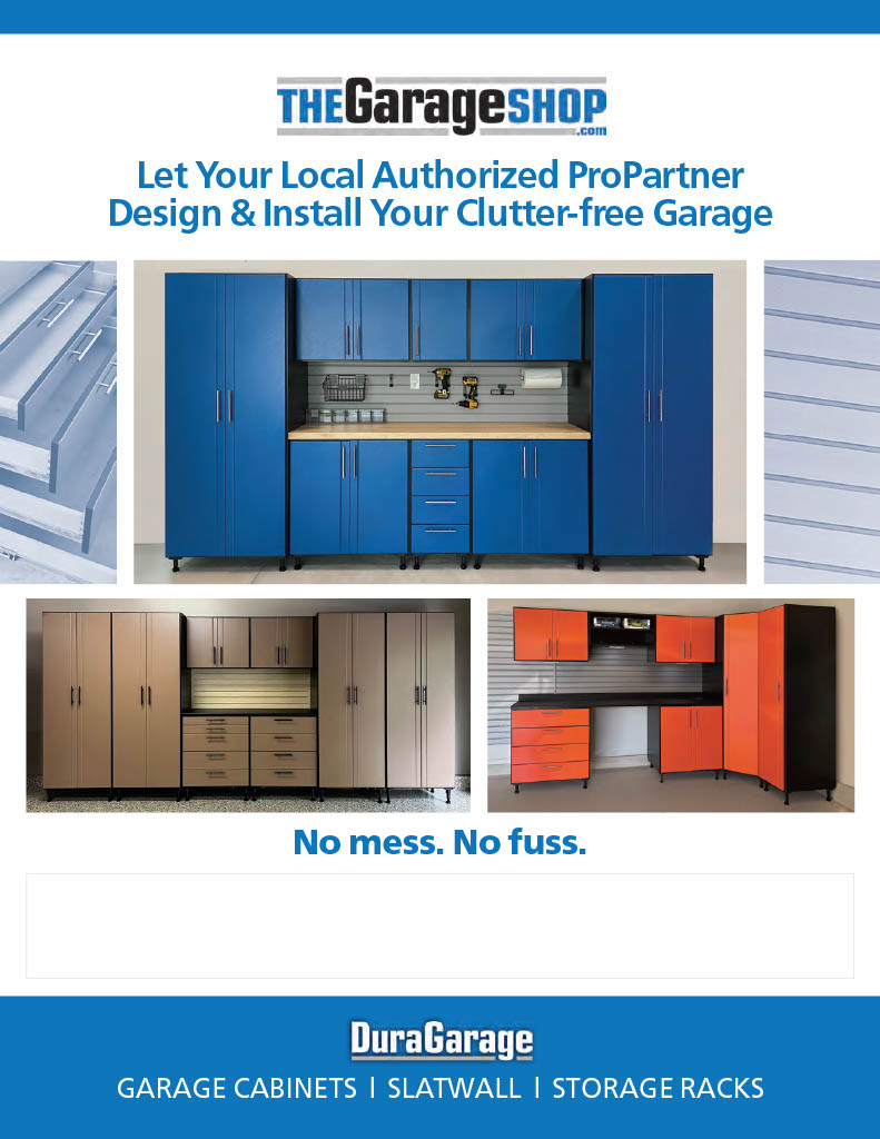Cover of the DuraGarage Cabinet Brochure